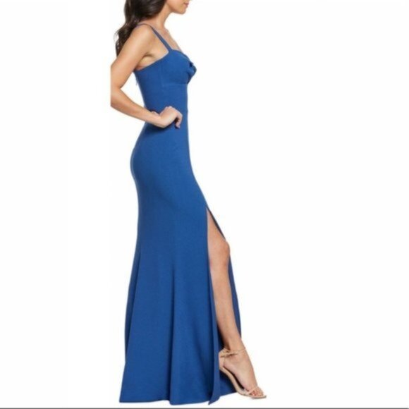 Dress The‎ Population Brooke Twist Front Gown Women Size XS - Picture 2 of 10